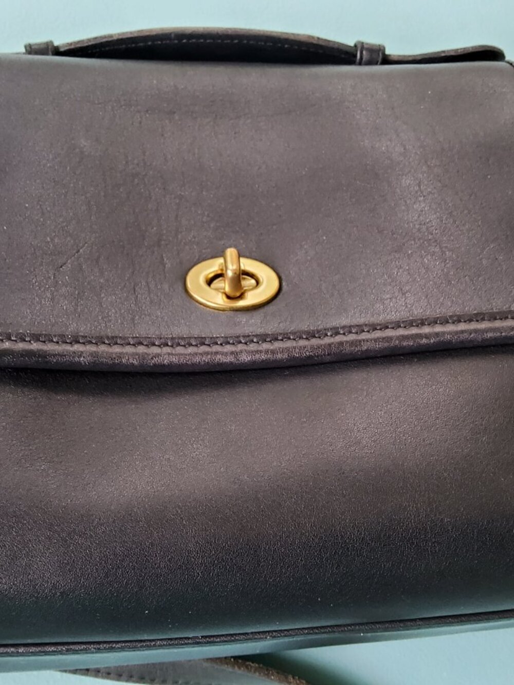 Vintage Coach Court Crossbody in Black + Hangtag 9870 - Picture 12 of 16